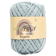 삼남뜨개실 가방 소품 두꺼운 마이 폴리실 120g, 08 페이디드 민트, 1개