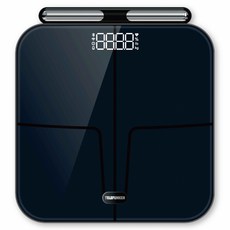 TELEFUNKEN 德律風根 八電極智能體脂秤, 黑色, 1個, LT-BFS2603