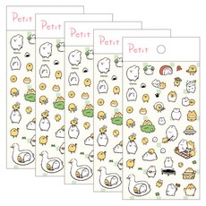 Petit Happy Picnic 貼紙 PD925, 混合顏色, 5個