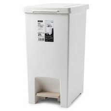 ASVEL 腳踏式垃圾桶 20L, 白色