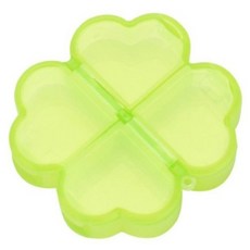 JOW BUY 蕉蕉購物 四葉草迷你收納藥盒, 1個