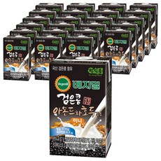 베지밀 검은콩 아몬드와 호두 두유 미니, 145ml, 24개 145ml, 24개