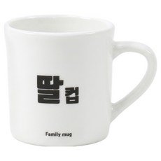 해피정 패밀리 폰트 머그컵, 딸 화이트, 1개 딸 화이트, 1개