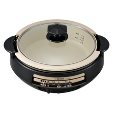ZOJIRUSHI 象印 土鍋風鐵板萬用鍋 黑色 3.7L, EP-PXF20-BA