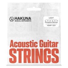 Hakuna 民謠吉他弦 3入, 混合色, 1個, HSAP-1201