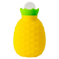 JOW BUY 蕉蕉購物 白金矽膠鳳梨造型注水熱水袋, 1個