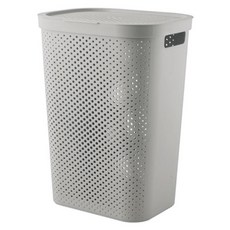 ONE HOUSE 大容量掀蓋髒衣籃 AM-Q505-2D1 2件組, 灰色