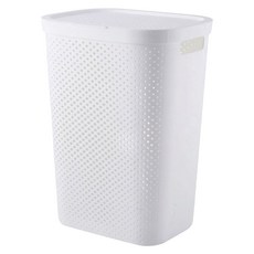 ONE HOUSE 大容量掀蓋髒衣籃 AM-Q505-2D 2件組, 白色