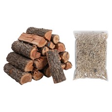 KC WOOD 嚴選老欉台灣龍眼木 附助燃木屑, 5kg, 1個