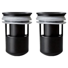 KimYongSuk 黑洞排水孔防臭器 2入, 黑色