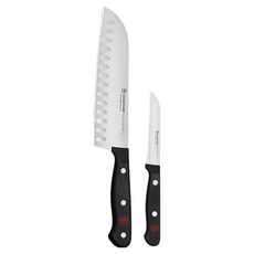 WUSTHOF 三叉 Gourmet Hollow Edge 2件套組, 1套, 三德刀 + 水果刀