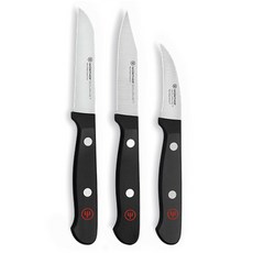 WUSTHOF 三叉 美食家水果刀 削皮、夾取、平刃, 1個, 水果刀 3件組
