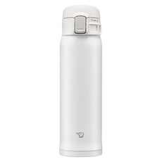 ZOJIRUSHI 象印 超輕量彈蓋式不鏽鋼真空保溫保冷杯 SM-SR60E, 簡潔白, 1個, 600ml