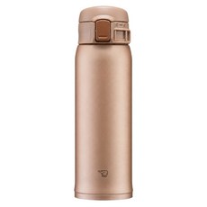 ZOJIRUSHI 象印 超輕量彈蓋式不鏽鋼真空保溫保冷杯 SM-SR60E, 香檳金, 1個, 600ml