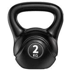 비비 코어 전신 운동 케틀벨, 블랙, 1개, 2kg