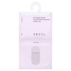 생활공작소 향기 제습제 옷걸이형 화이트머스크향, 200g, 1개