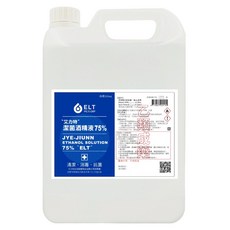 ELT 艾力特 75%藥用酒精, 1個, 4L