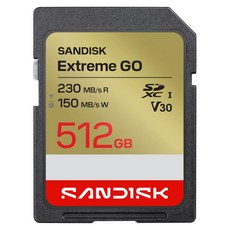 SanDisk 晟碟 Extreme GO SD UHS-I 記憶卡 SDSDXGN-512G-GNCIN, 1個, 512GB