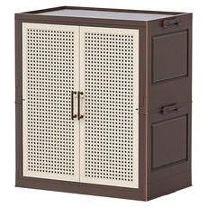 AOTTO 創意傢俱 65面寬中古藤編可調節收納鞋櫃 AC-218, 中古棕, 3層