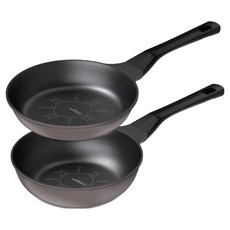 WAGENSTEIGER Focus IH 鈦塗層不沾平底鍋 20cm + 炒鍋 20cm 2件組, 單一顏色, 1套, 平底鍋 20cm + 炒鍋 20cm