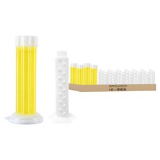 BANGJIASHI 馬桶小花除臭凝膠廁所芳香劑補充瓶 檸檬黃 20個 + 推桿 4個, 1112g, 1套