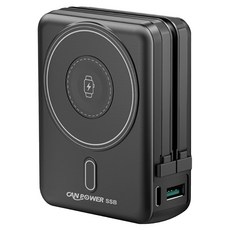 CAN POWER 防爆SSB多功能固態行動電源 10000mAh Type-C1 + Type-A + Type-C + Lightning, 黑色, CP-05