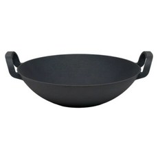 南部池永 中華健康鐵鍋 日本製, 黑色, 1個, 34cm