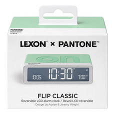 LEXON PANTONE 聯名 FLIP CLASSIC 經典玩轉鬧鐘, Pastel Green 粉彩綠