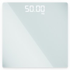 지샵 디지털 LED 가정용 체중계, 화이트, 1개