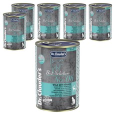 Dr. Clauder's 克勞德博士 嚴選貓罐 6號野味佐南瓜 6入組, 400g, 1套, 鹿