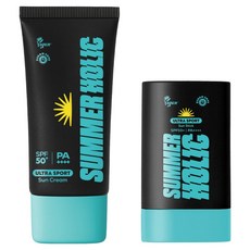 SUMMER HOLIC Ultra 運動防曬霜 50ml + Ultra 運動防曬棒 19g 套組 SPF50+ PA++++, 1個
