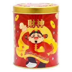 mille 米樂 繽紛爆米花 發財有錢財神罐 焦糖口味, 195g, 1個