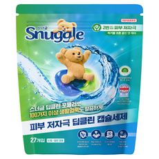 스너글 딥클린 캡슐 세탁세제 허거블 코튼 클린 앤 케어, 27개입, 1개 27개입, 1개