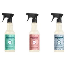 Mrs.MEYER'S 梅耶夫人 多功能清潔劑禮盒 薄荷 + 玫瑰 + 雪花, 1套, 2130ml