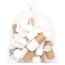 World Clean 優質平口塑膠袋 透明, 50個, 100L