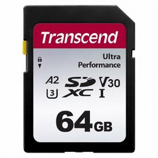 Transcend 創見 SDXC UHS-I U3 V30 記憶卡 TS64GSDC340S, 1個, 64GB