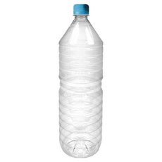 大慶PET 水瓶 PET容器 圓形 1.5L + 藍色瓶蓋 28mm 套組, 140套