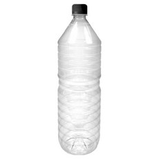 大慶PET 水瓶 PET容器 圓形 1.5L + 黑色瓶蓋 28mm 套組, 140套