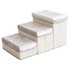 soonZAM 寵物防滑可折疊三層階梯 & 寵物屋, 灰色, 1個