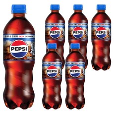 펩시 엑스트라 피즈 탄산음료, 6개, 500ml