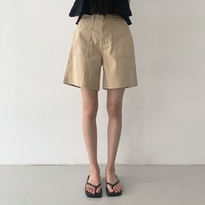Planday 女款短版/長版 Two Min Airy Silk 口袋棉質短褲