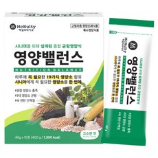 mcnulty bio Nutrition Balance蛋白質沖泡粉隨身包 10條入, 1盒, 400g