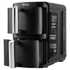 NINJA 雙層雙槽氣炸鍋 3.8L + 3.8L, 黑色, SL300KR
