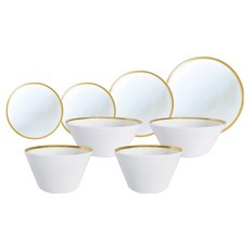 Twig NEWYORK Golden Edge 雙人餐具組 8件組, 1套, 5款