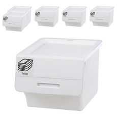 KEYWAY 聯府 每日直取式整理箱 附貼紙 款式隨機 6張 NE40 40L, 白色, 6個