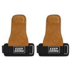 KEEP GOING 引體向上防滑重訓助力帶2件組, 棕色, 1套