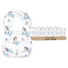 haha kiddo 拋棄式防水圍兜, 獨角獸, 1個, 30個裝