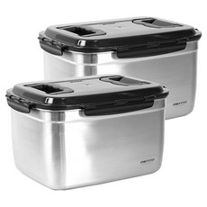 키친아트 멘토 프리미엄 무연마제 스텐 김치통, 12L, 2개