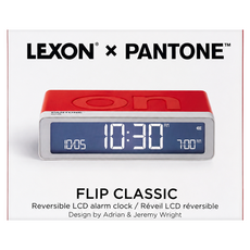 LEXON FLIP CLASSIC 經典玩轉鬧鐘 PANTONE聯名款 2035, 紅色