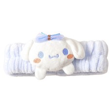 Sanrio 三麗鷗 大耳狗 3D毛絨洗臉髮帶髮帽, 1個, 藍色